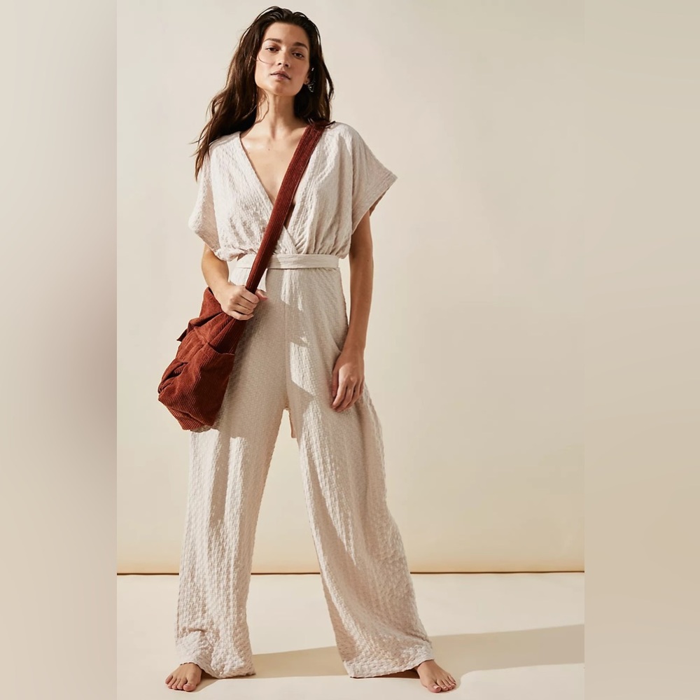 Free People Isola Jumpsuit Salt M